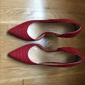 Red Jessica Simpson Pumps